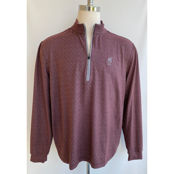 JOHNNIE-O Northampton Country Club Mens 1/4 Zip Pullover Performance Shirt UV XL - Picture 4 of 7